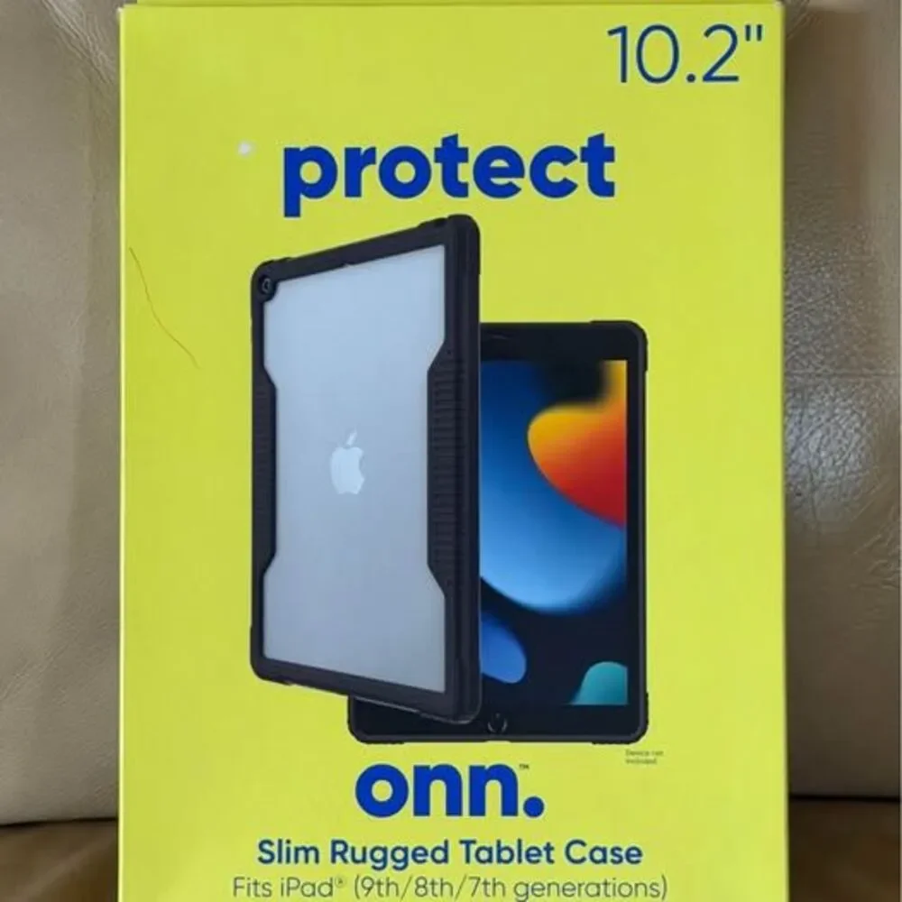 onn. Slim Rugged Tablet Case for iPad 9th/8th/7th Gen